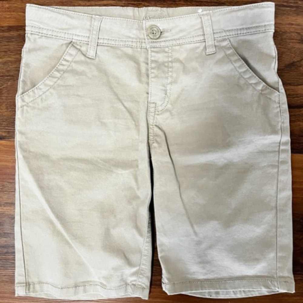 Justice Girls School Uniform Shorts - Khaki - Size 12